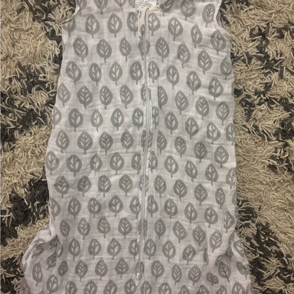 Halo White and Gray Leaf Kids Sleep Sack